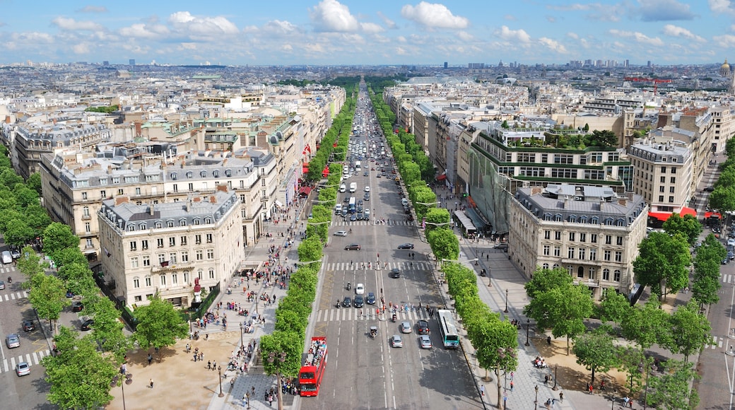 Champs-Elysees (Şanzelize), Paris, Île-de-France, Fransa
