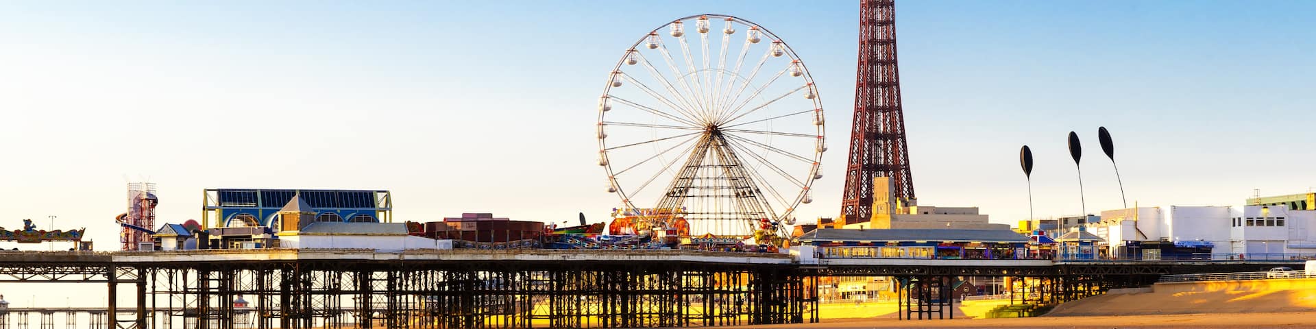 Blackpool városközpontja, Blackpool, Anglia, Egyesült Királyság