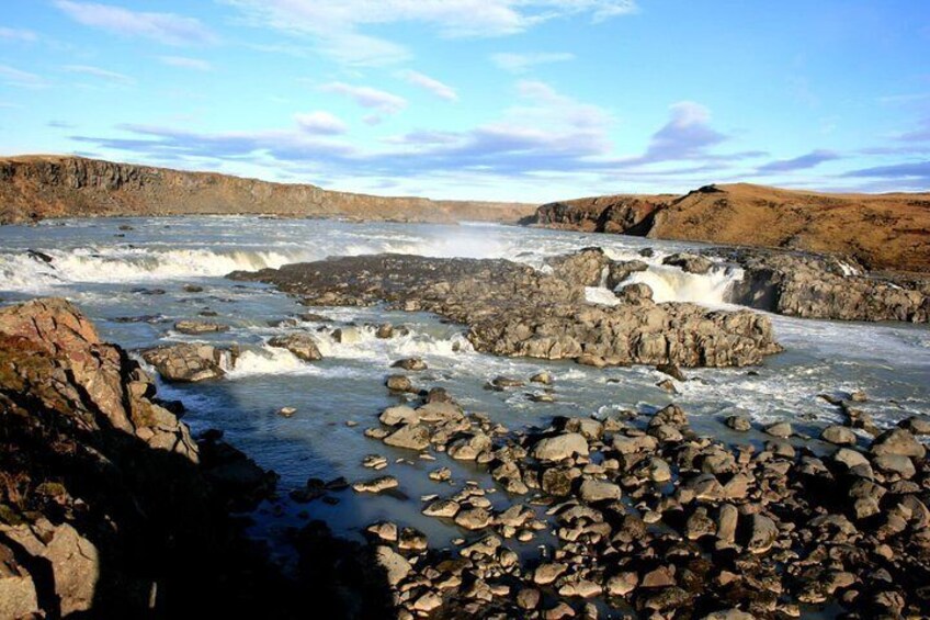 Urriðafoss Waterfall - It is a waterfall with impressive volume