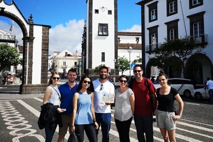 Ready to explore the downtown of Ponta Delgada sampling delicious foods!