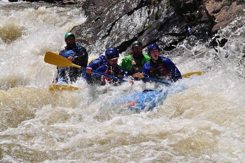Advanced Whitewater Rafting in Clear Creek Canyon near Denver