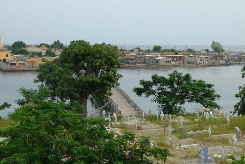 A view of the island and the christian & muslim mixed cemetery
