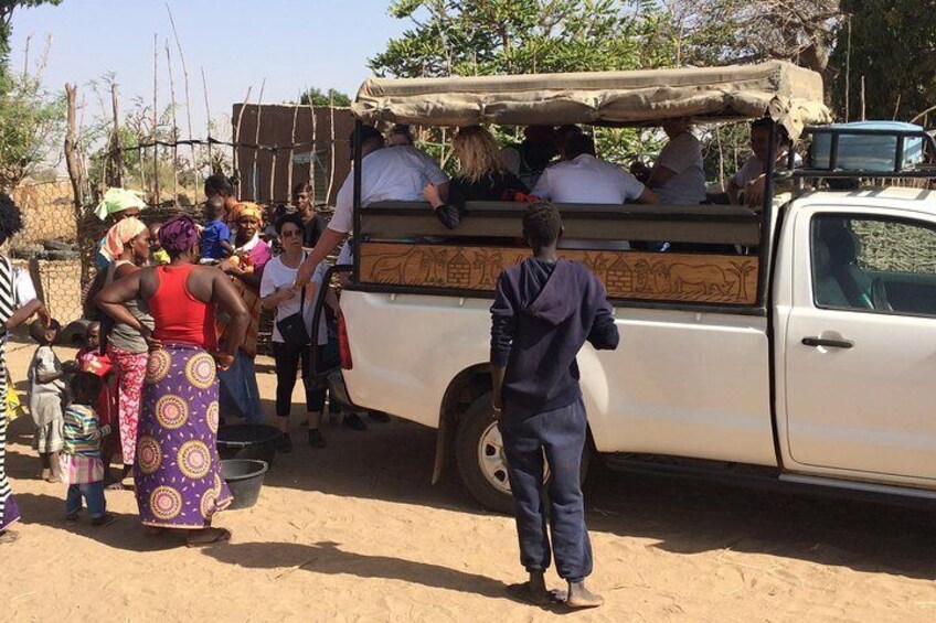 humanitarian visit to the villages