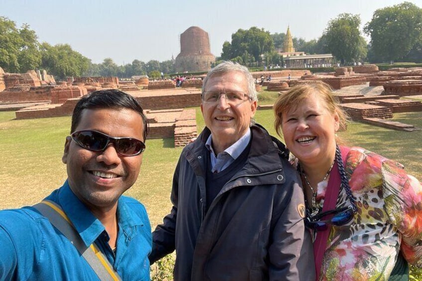 Sarnath, the place of first ceremon of Budhha.