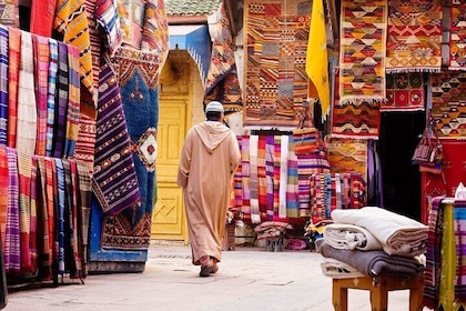 Compras en los zocos del recorrido privado de Marrakech