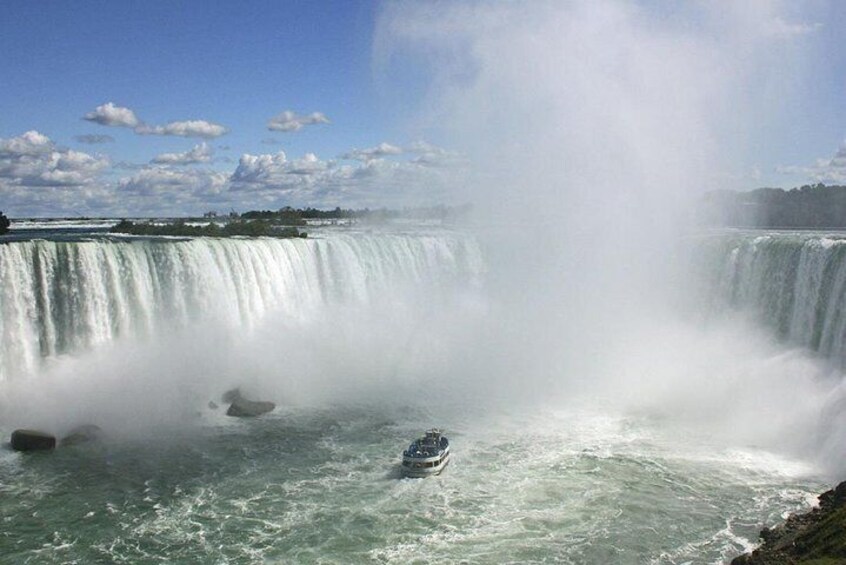 Get close to the Falls as you can get without tasting the water, actually you can taste the water