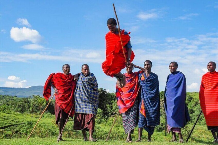 Maasai village and hotsprings