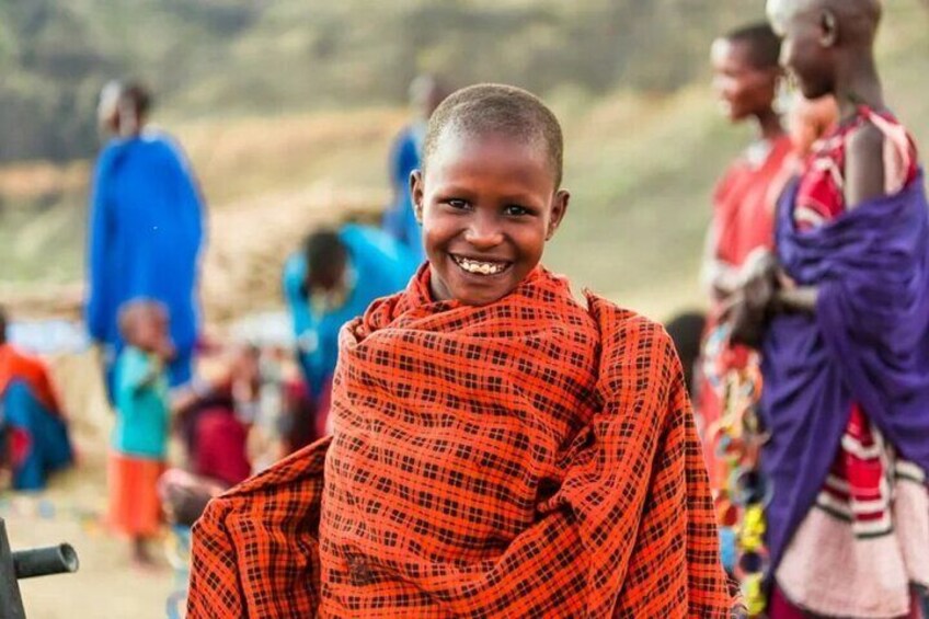 Maasai village visit and Chemka hot-springs with hot lunch.