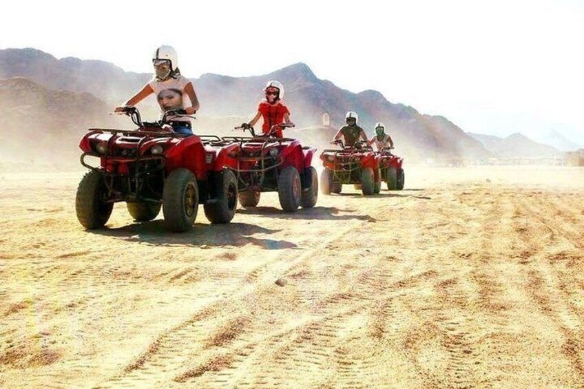 Sharm El Sheikh Safari -Quad Biking & ATV Tour with Camel Ride & Bedouin Dinner