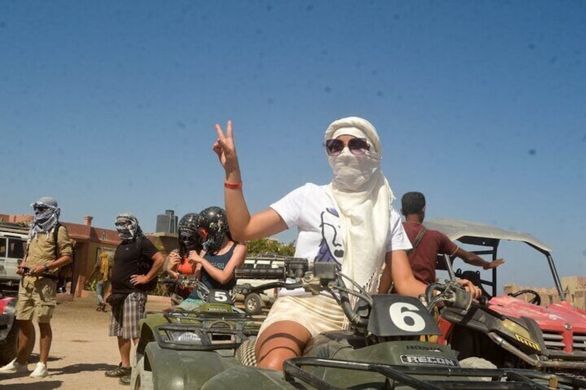 Sharm El Sheikh Safari -Quad Biking & ATV Tour with Camel Ride & Bedouin Dinner