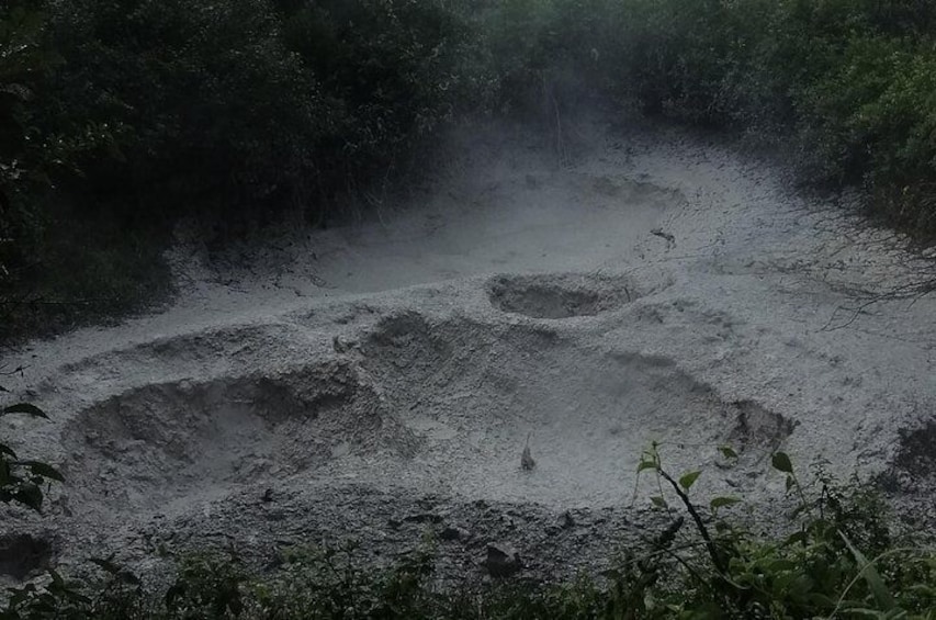 Volcanic mud pots