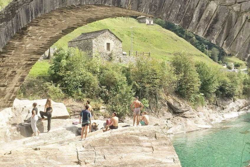 Verzasca valley, river and waterfall private guided tour