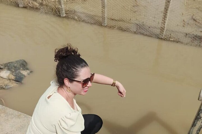 Visit to Jordan River Baptismal Site Very Holy in Christianity