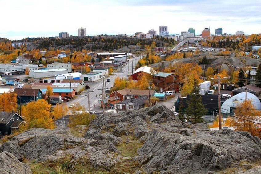 Pilots monuments old town Yellowknife