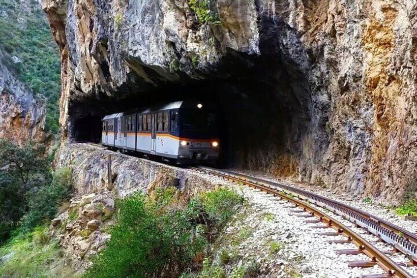 Private Tour Corinth, Cog Railway Trip, Cave of Lakes, Kalavryta