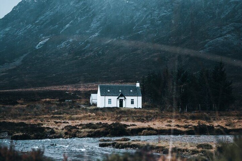 Lonely cottage in Glencoe