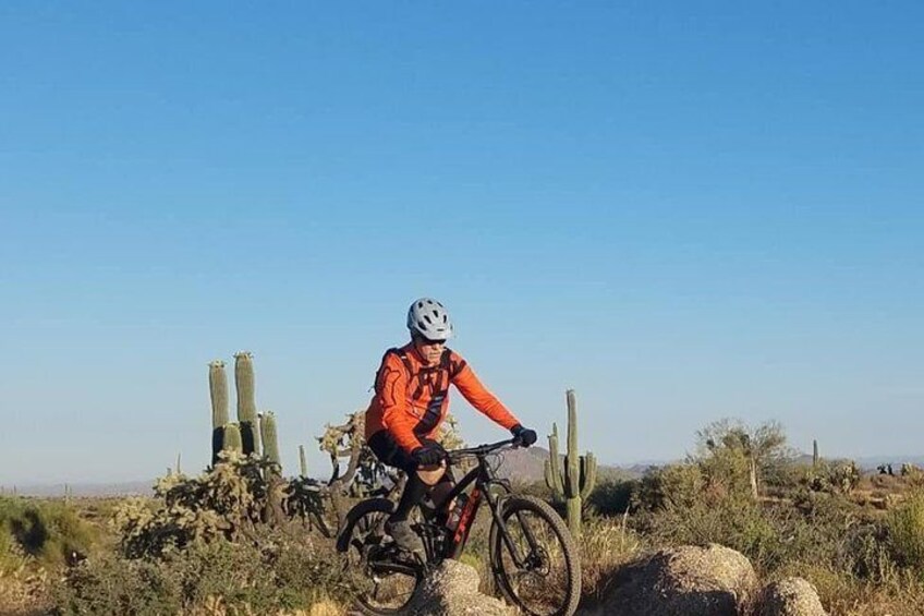 Private Solo Sonoran Desert 1.5 Hour Mountain Bike Adventure