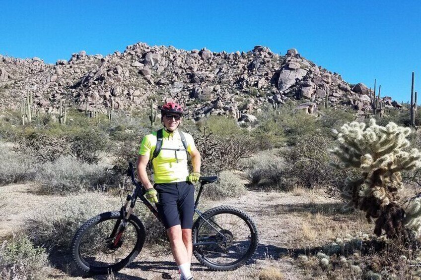 Private Solo Sonoran Desert 1.5 Hour Mountain Bike Adventure
