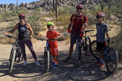 Sonoran Desert 1/2 Mountain Bike tour beginner to advanced Pace