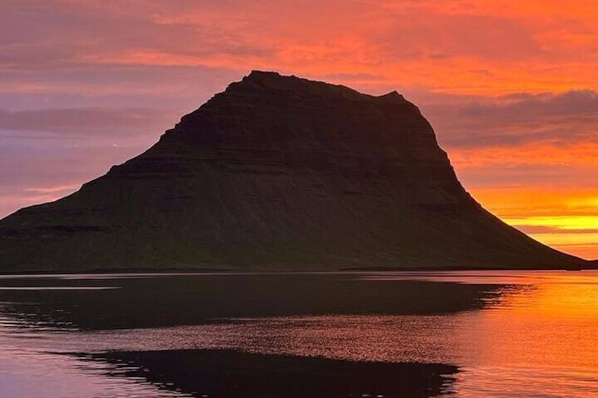 Midnight Sun Kayaking Adventure by Mt. Kirkjufell