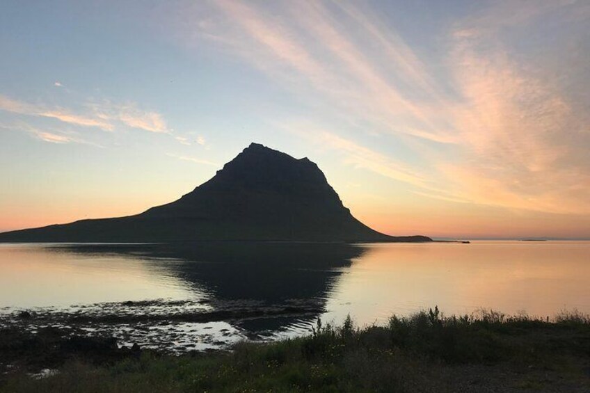 Midnight Sun Kayaking Adventure by Mt. Kirkjufell