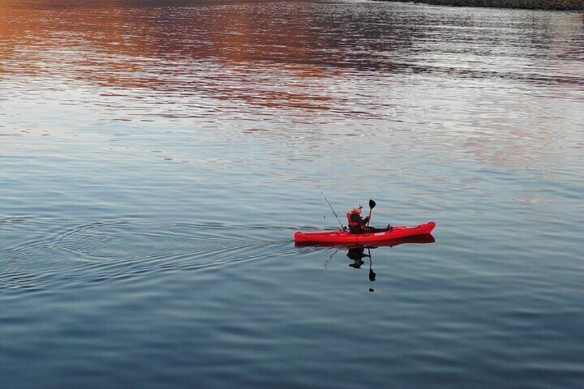 Kayak Fishing Adventure by Mt. Kirkjufell