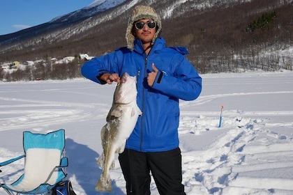 Ice Fishing On The Fjord