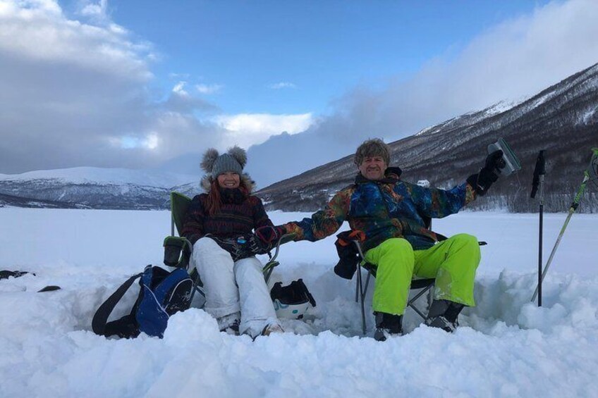 Ice Fishing On The Fjord
