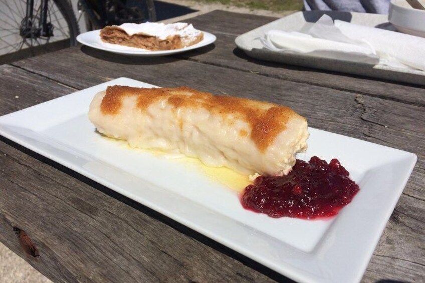 Local culinary at the mountain hut.