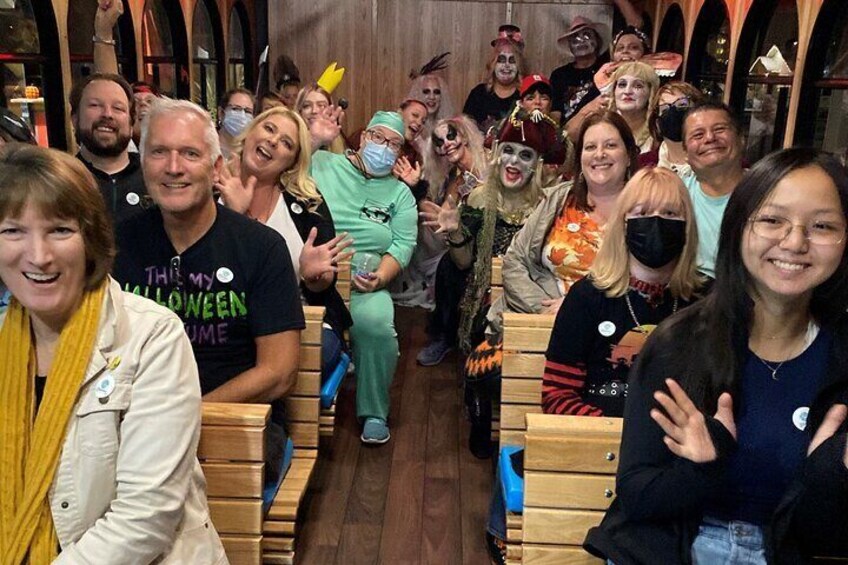 A rollicking good time on the Haunted Sarasota trolley!