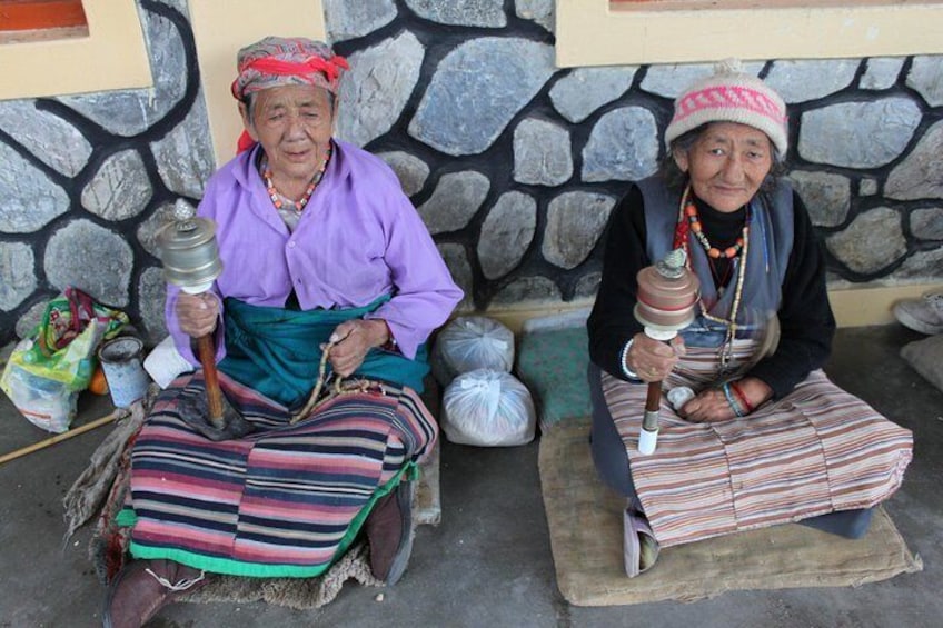 Our elder Tibetan people are very religious mended. 