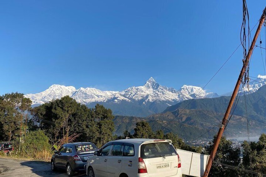 Fishtail and Annapurna mountain views from Sarangkot.