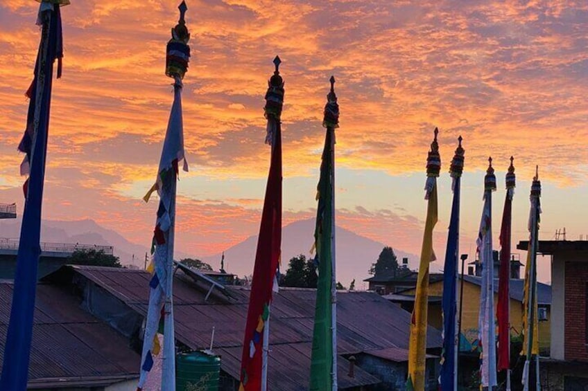 Early morning view from Tibetan village