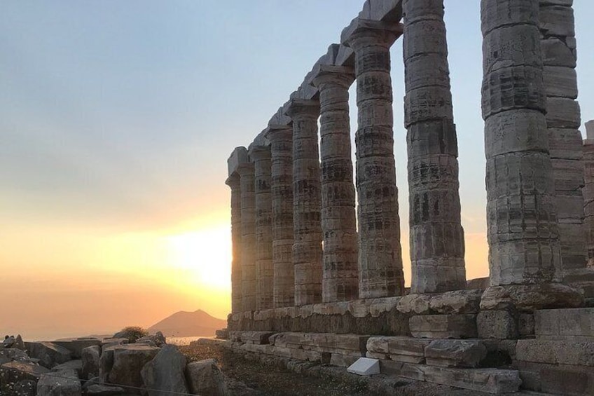 Private Cruise to Poseidon Temple at Sounio Cape with Snorkeling and Swimming