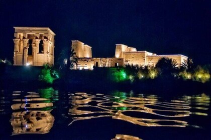 Aswan Philae Temple Sound and Light Show with Private Hotel or Port Transfe...