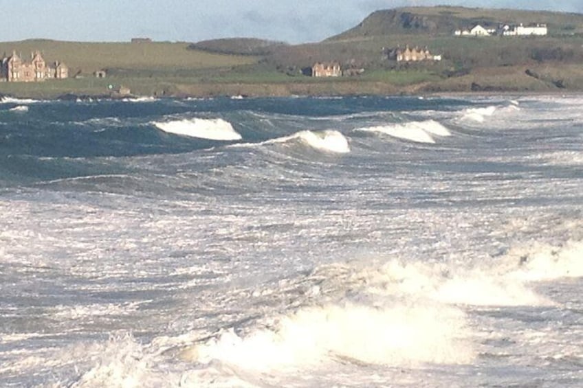 Rough seas today at the Causeway