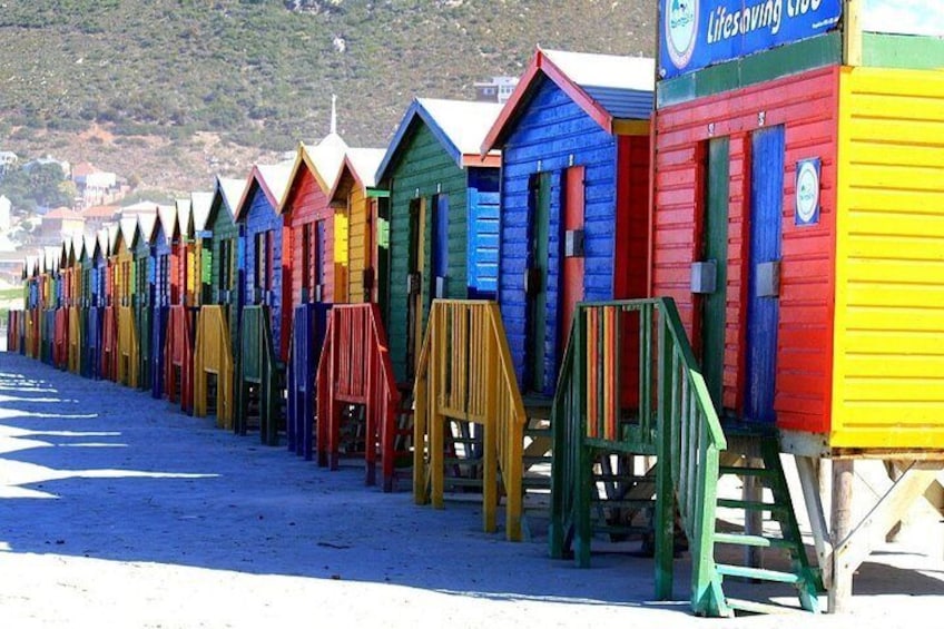 Muizenberg colourful beach huts