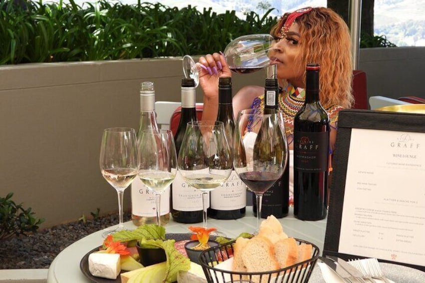 Wine tasting at Delaire Graff Stellenbosch, Cape Town, South Africa 