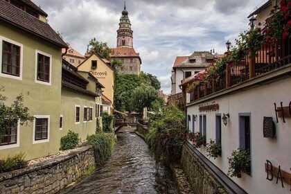 Private Prague to Vienna luxury car via Cesky Krumlov by 5* guide