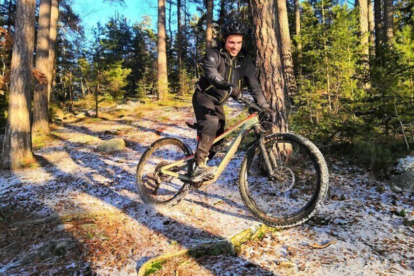 Mountain biking in Stockholm forests True Nature Sweden