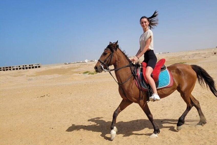 Horse Riding one Hours In the wonderful desert - Hurghada