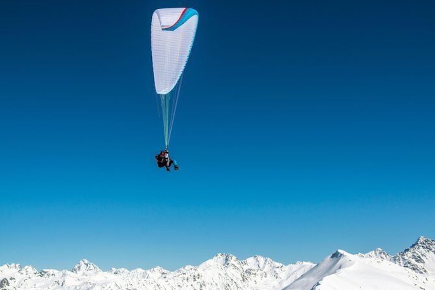 Show item 4 of 11. Klosters Tandem Paragliding Flight from Gotschna