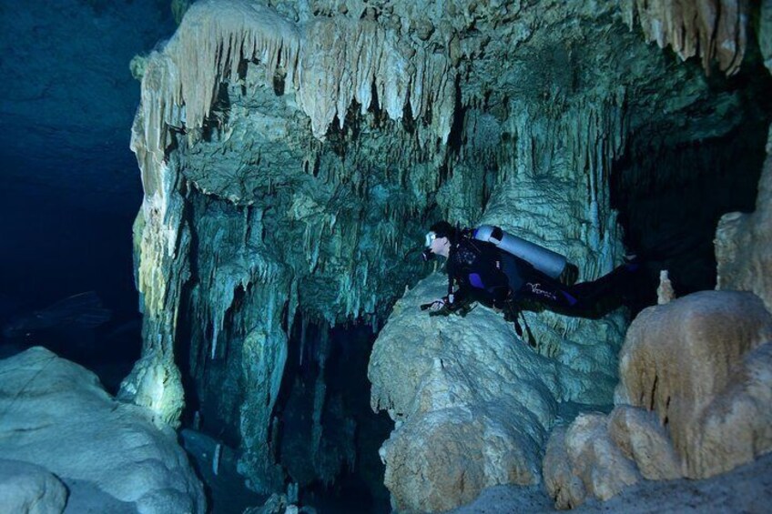 2-Tank Cenote Certified Dive in Tulum