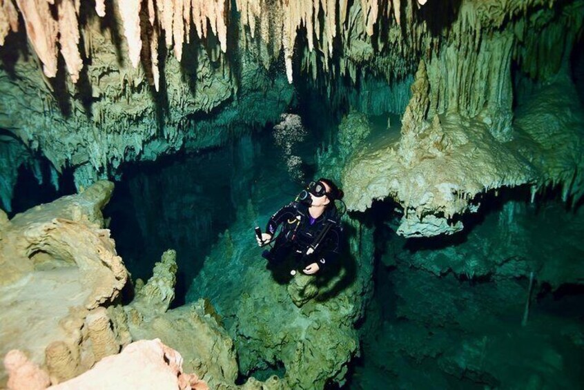 2-Tank Cenote Certified Dive in Tulum