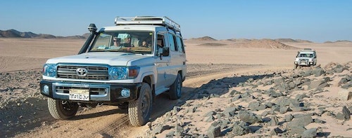 Super Safari Excursion By Jeep, quad bike, Sunset Dinner and Camel Ride - M...