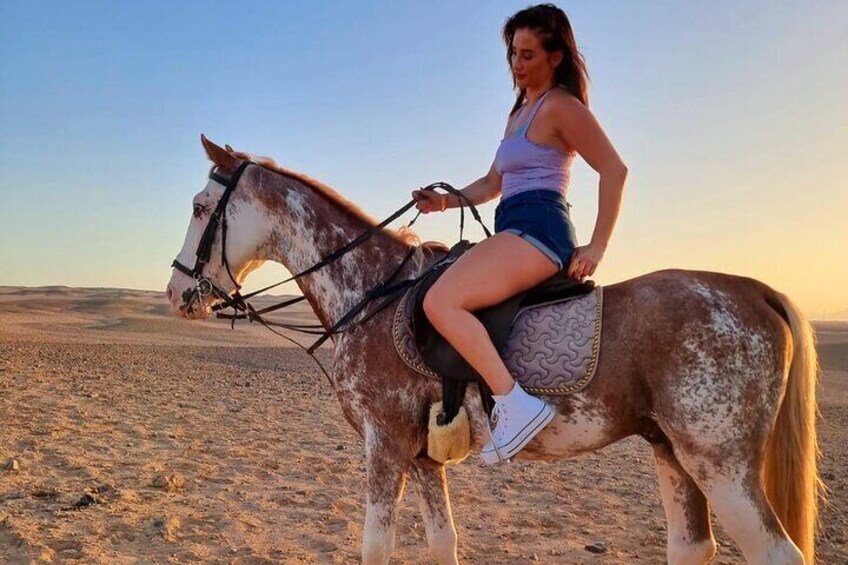 2 hours Horse Riding One Hour Riding on The sea and one Hour in Desert- Hurghada