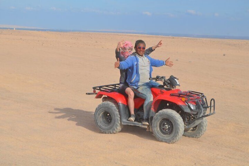 7 Hours Private ATV Quad Safari and Star Watching Dinner Hurghada