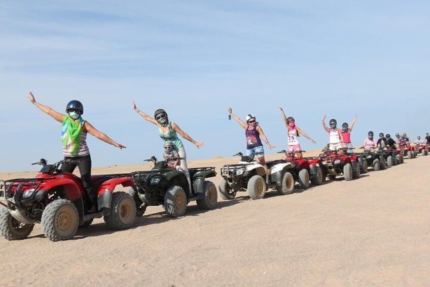 Full Day Safari Sahara Park Quad Bike ATV & camel Ride - Hurghada