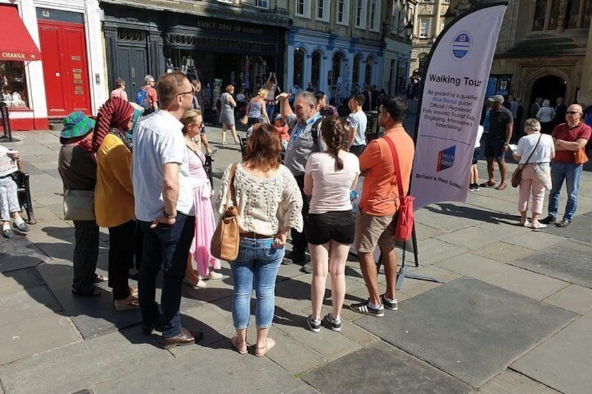 Roman Baths entry and Walking Tour with Blue Badge Tour Guide