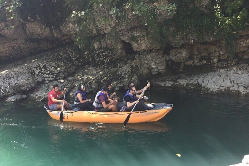 Boat ride at Martvili canyon